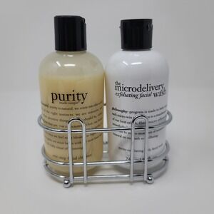 Philosophy Purity Cleanser Microdelivery Exfoliating Facial Wash 8oz Duo Caddy